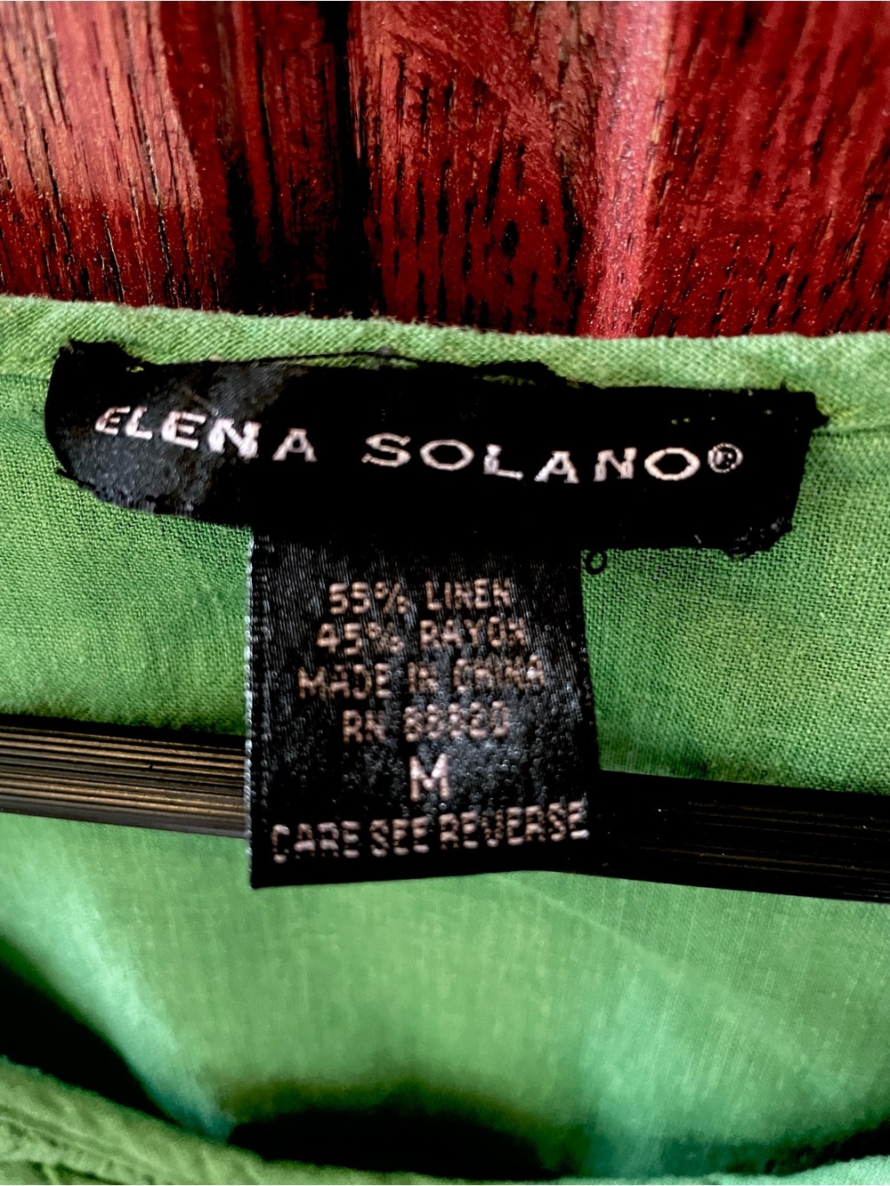 Green Ruffled Linen Tank Top - Sz Medium - Picture 2 of 3